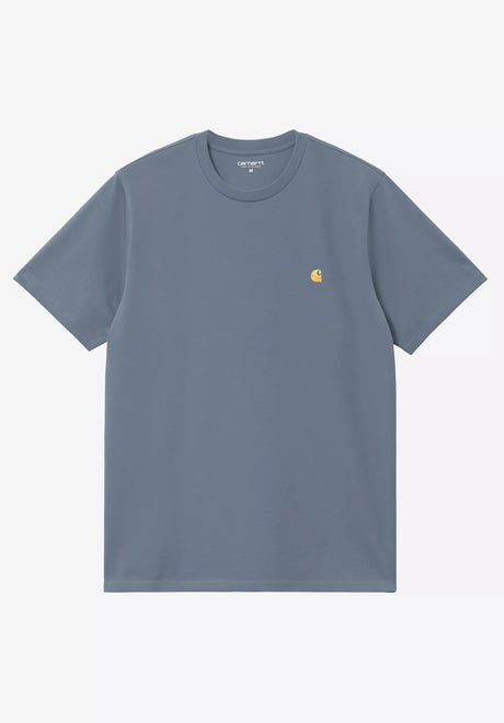 Carhartt WIP Chase T-Shirt icesheet-gold – Vorderansicht