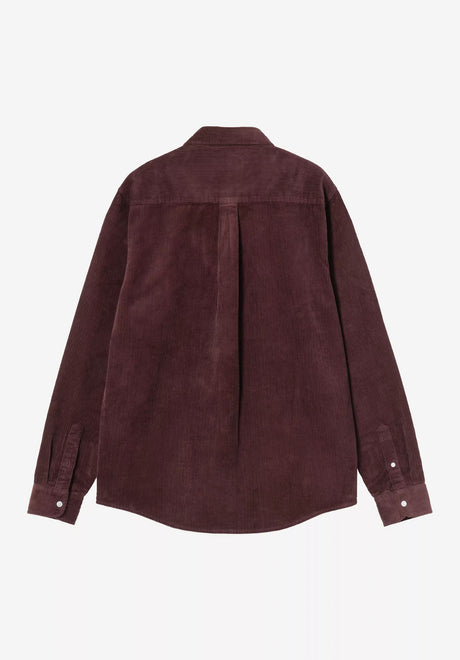 Carhartt WIP Madison Cord Shirt Hemd-Langarm amarone – Rückenansicht