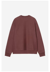 Carhartt WIP American Script Sweatshirt amarone – Rückenansicht