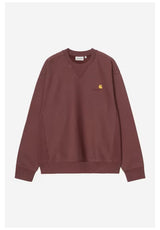 Carhartt WIP American Script Sweatshirt amarone – Vorderansicht