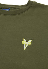 Venture Heritage Embroidered Sweatshirt army – Rückenansicht
