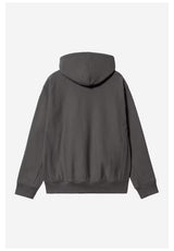 Carhartt WIP Hooded American Script Hoodie graphite – Rückenansicht