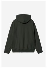Carhartt WIP Hooded American Script Hoodie raven – Rückenansicht