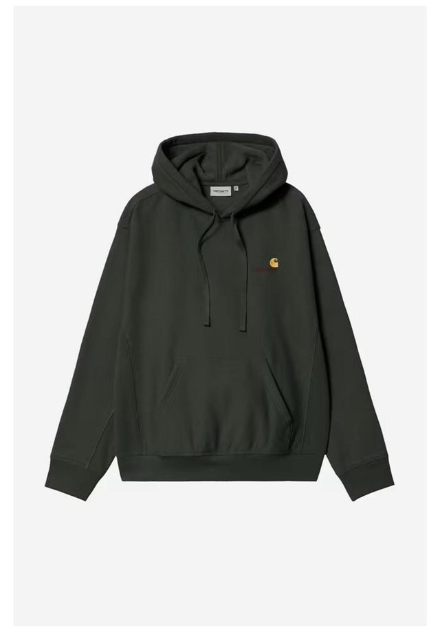 Hooded American Script raven Vorderansicht