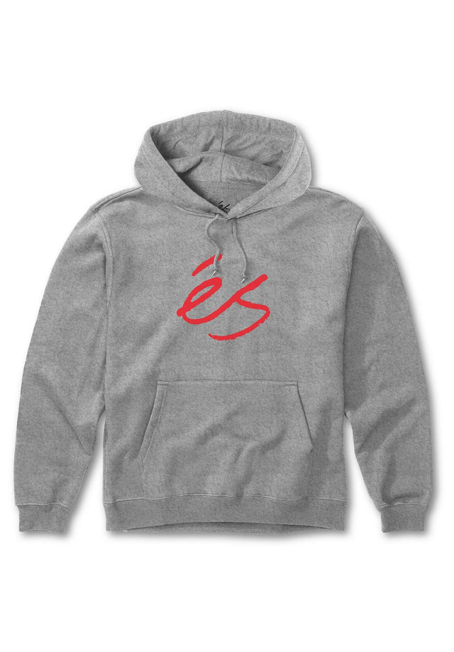 Script Fleece grey-red Vorderansicht
