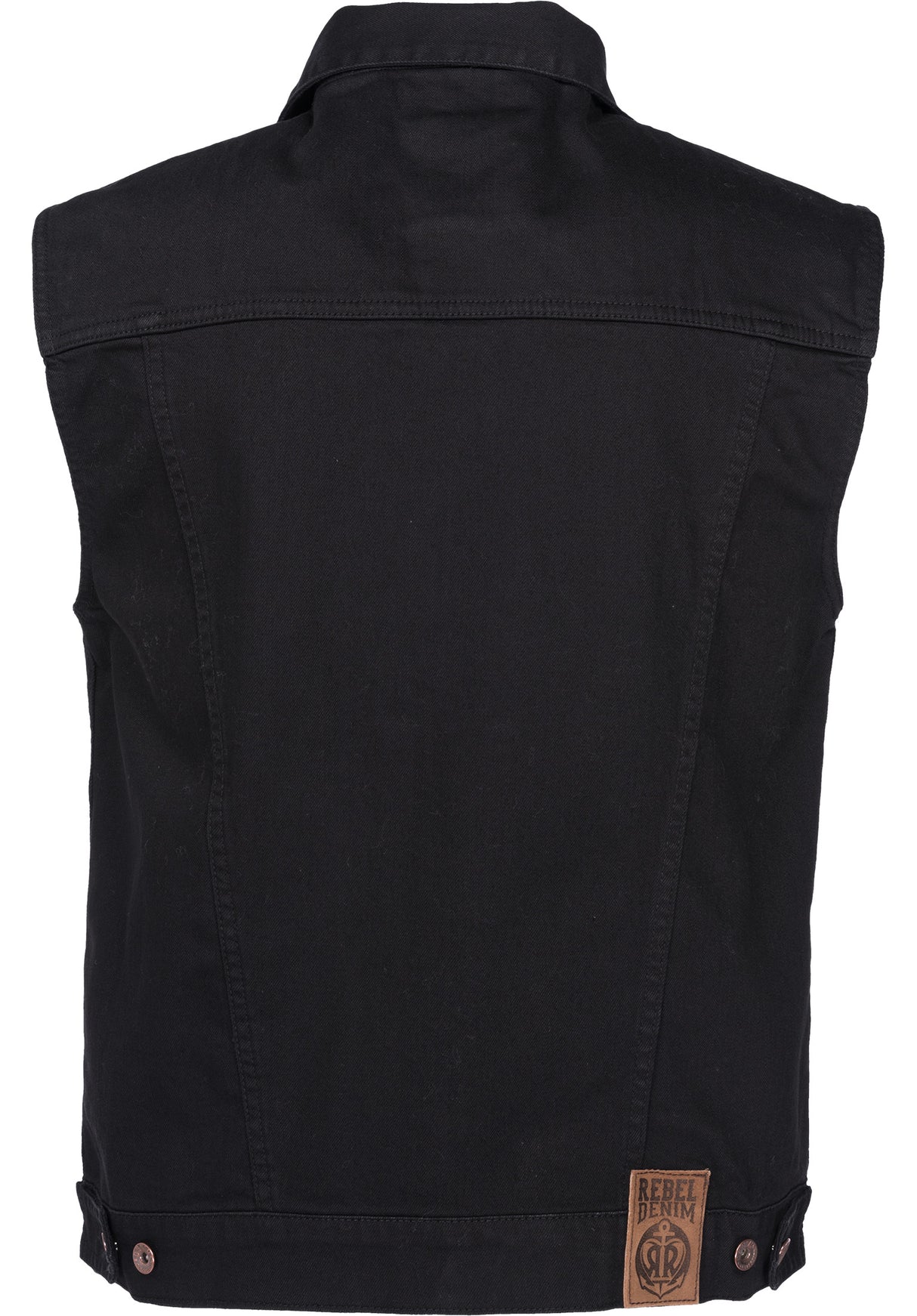 Jeansweste black Rueckenansicht