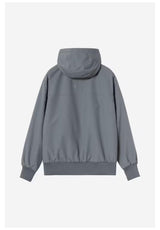 Carhartt WIP Hooded Sail Jacket Winterjacke styx-white – Vorderansicht