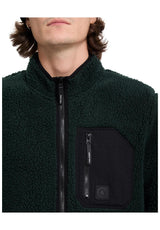 Volcom Muzzer Fuzzar Zip Übergangsjacke scarab – Seitenansicht