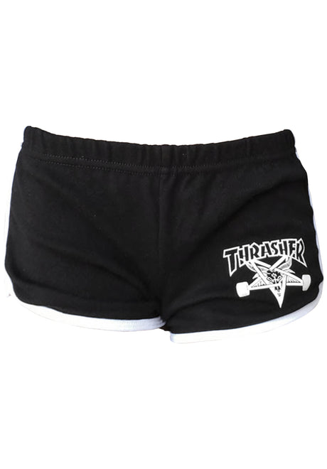 Thrasher Skategoat Night Shorts Girls Chino-/Sweatshort black-white – Detailansicht 1
