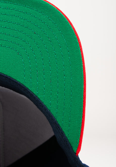 Atticus Bird Snapback Cap navy-red – Detailansicht 1