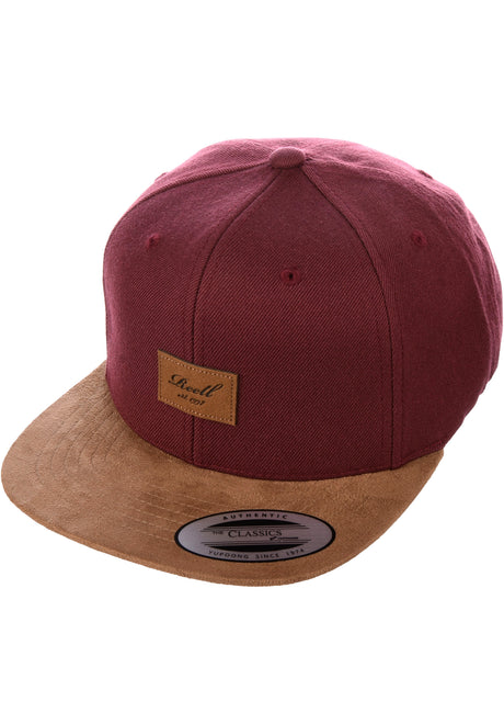 Reell Suede Cap Cap maroon – Vorderansicht
