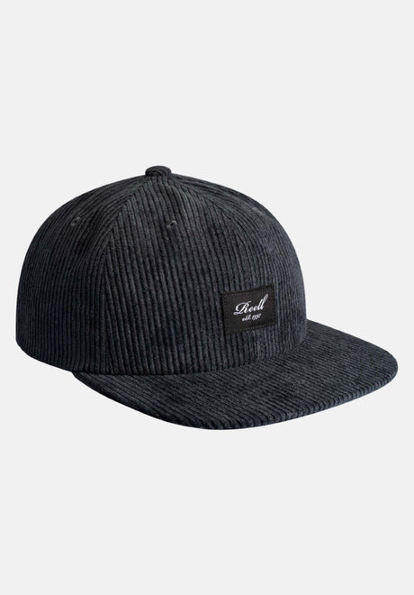Reell Flat 6 Panel Cap midnightgrey-cord – Vorderansicht