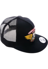 Winged Ripper Trucker Snapback black Closeup2