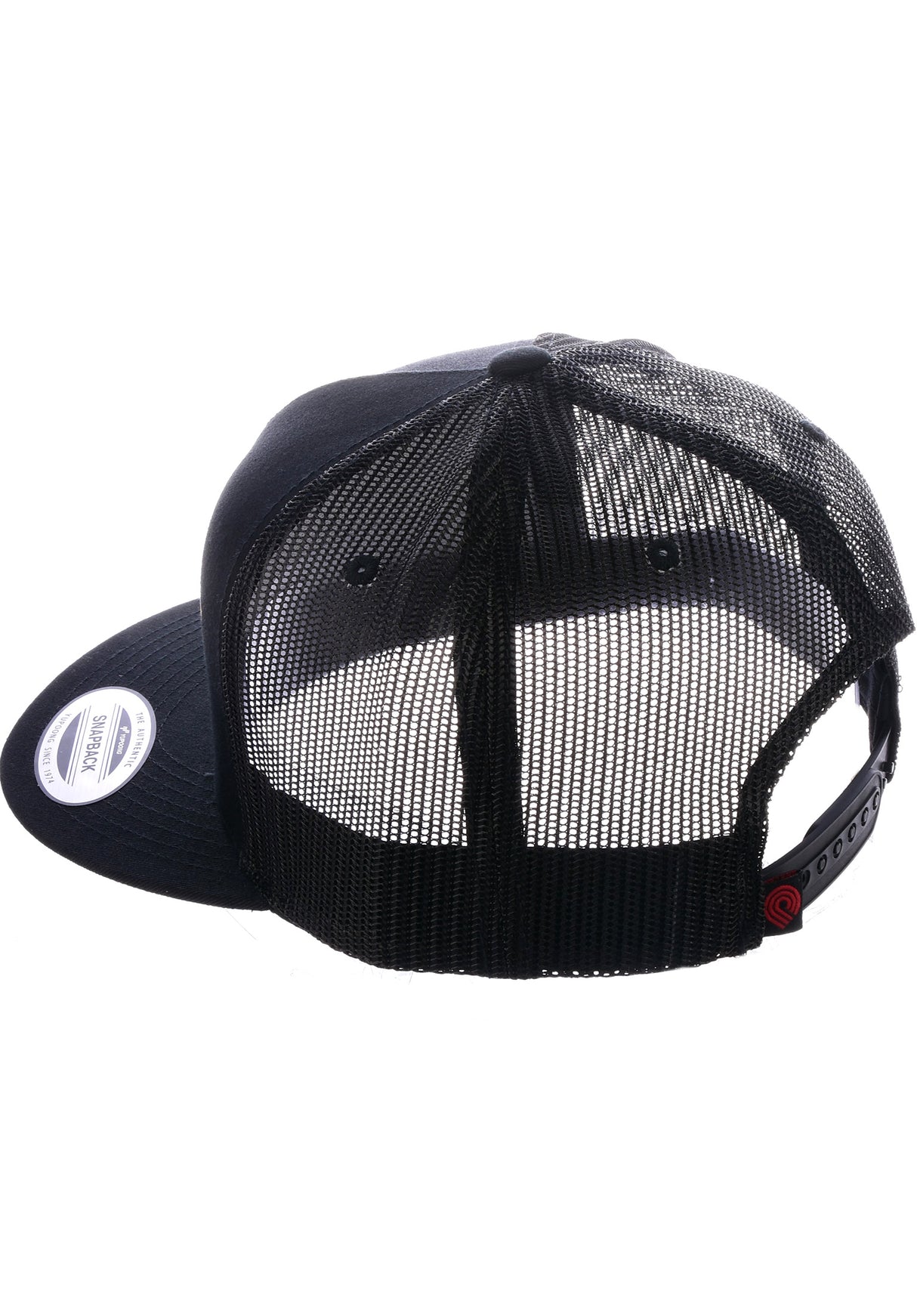 Winged Ripper Trucker Snapback black Rueckenansicht