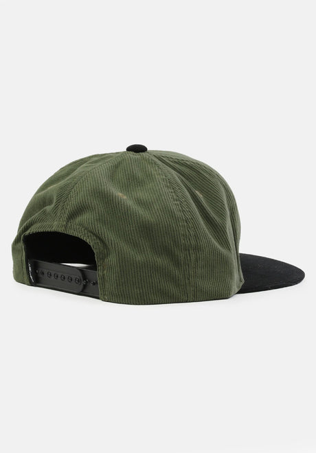 Reell Pitchout Cap Cap mossgreen-black-cord – Rückenansicht