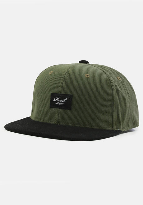 Reell Pitchout Cap Cap mossgreen-black-cord – Vorderansicht