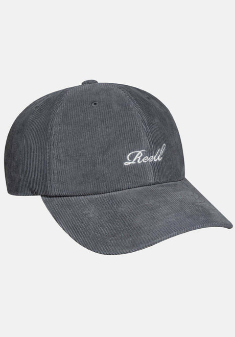 Reell Single Script Cap Cap bluegrey-cord – Vorderansicht