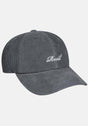 Single Script Cap bluegrey-cord Vorderansicht