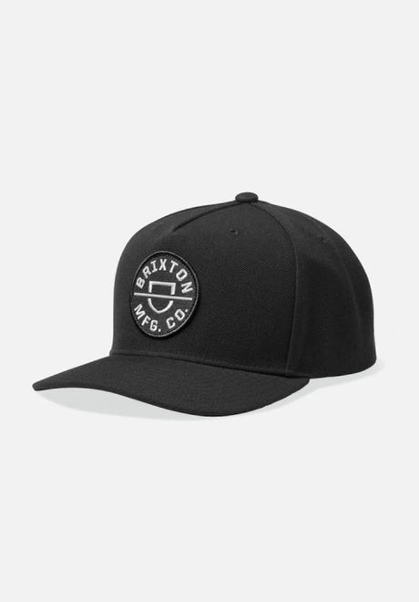 Brixton Crest C MP Cap black-black – Vorderansicht