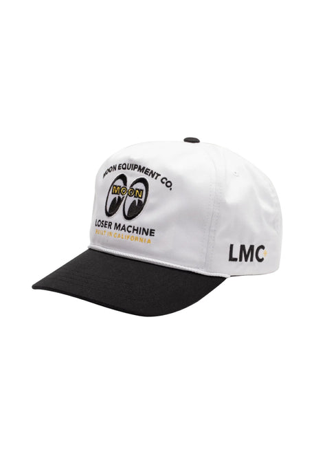 Loser-Machine x Mooneyes Gearhead Cap white-black – Vorderansicht