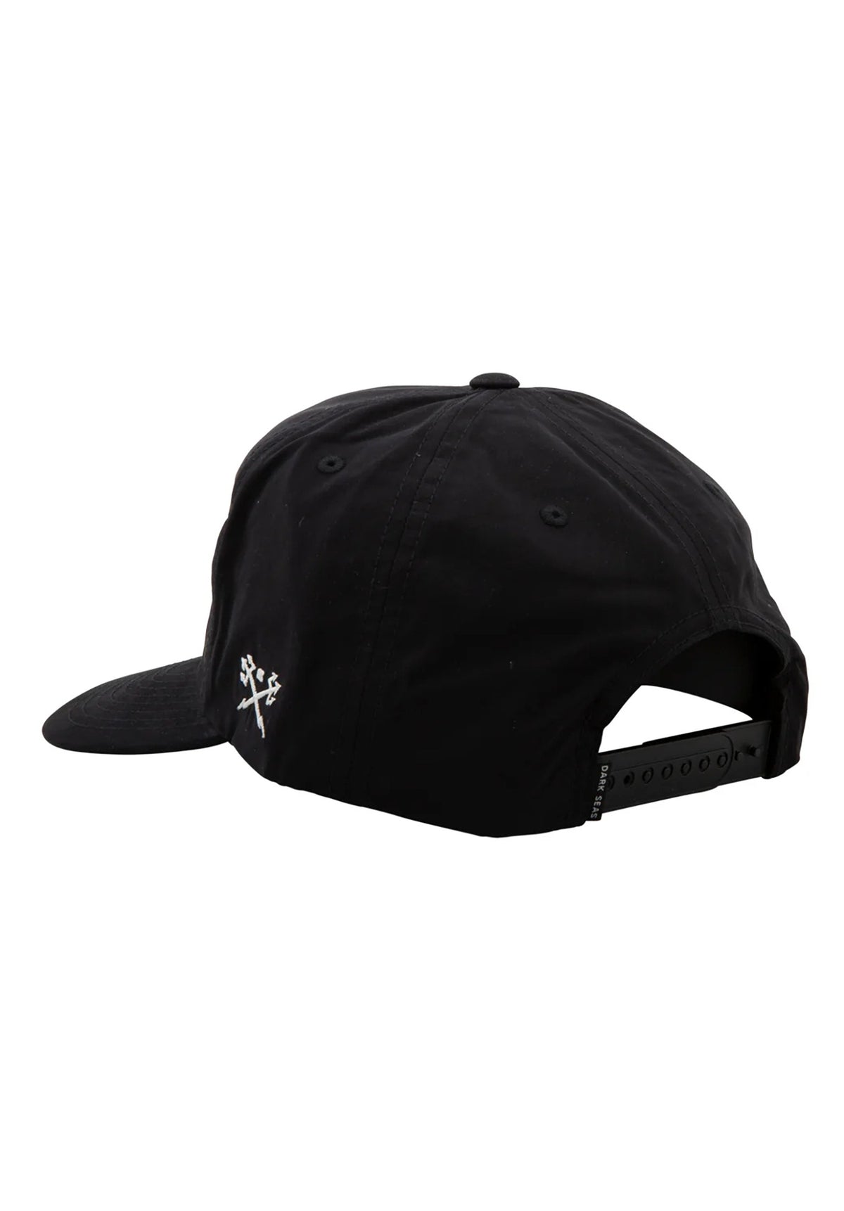 Dark Seas Branded Unstructured Cap black – Rückenansicht