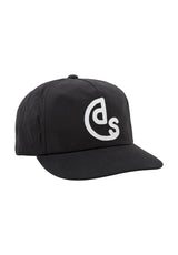 Dark Seas Branded Unstructured Cap black – Vorderansicht