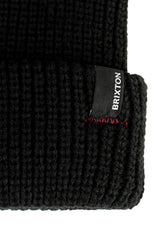 Brixton Heist Chunky Mütze black – Rückenansicht