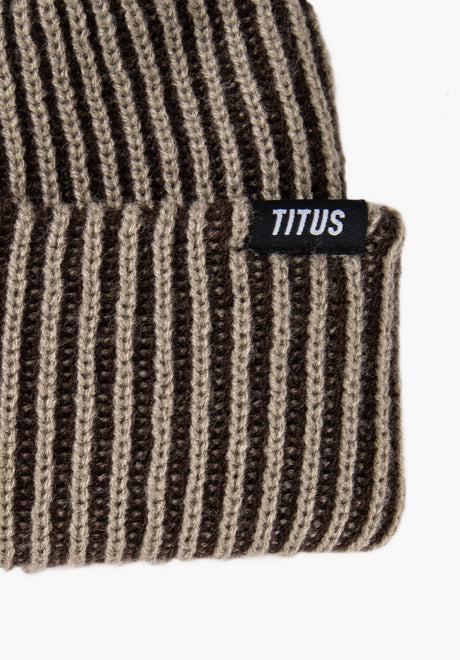 TITUS Däkl Mütze beige – Rückenansicht