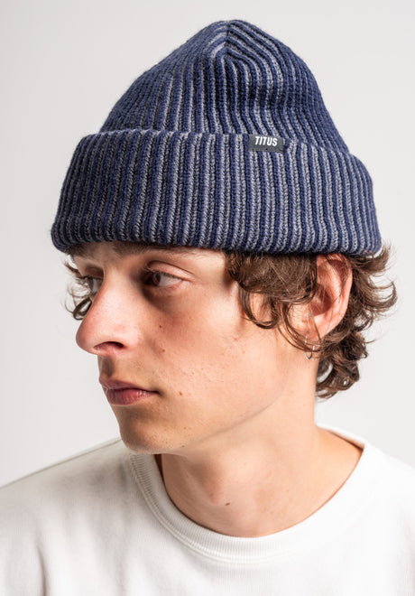 TITUS Däkl Mütze navy-greyblue – Detailansicht 2