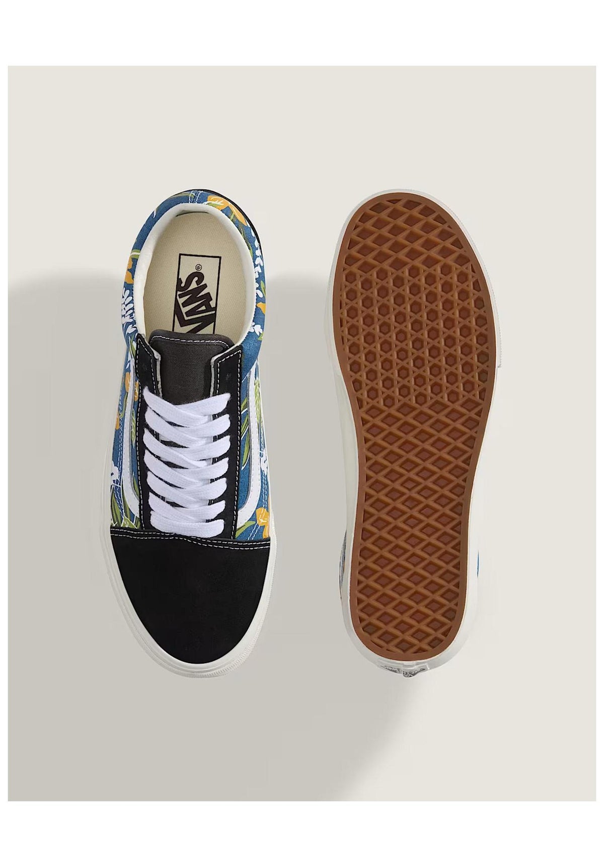 Vans Old Skool Schuhe Jungs floral-navy – Detailansicht 2