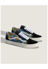 Vans Old Skool Schuhe Jungs floral-navy – Rückenansicht
