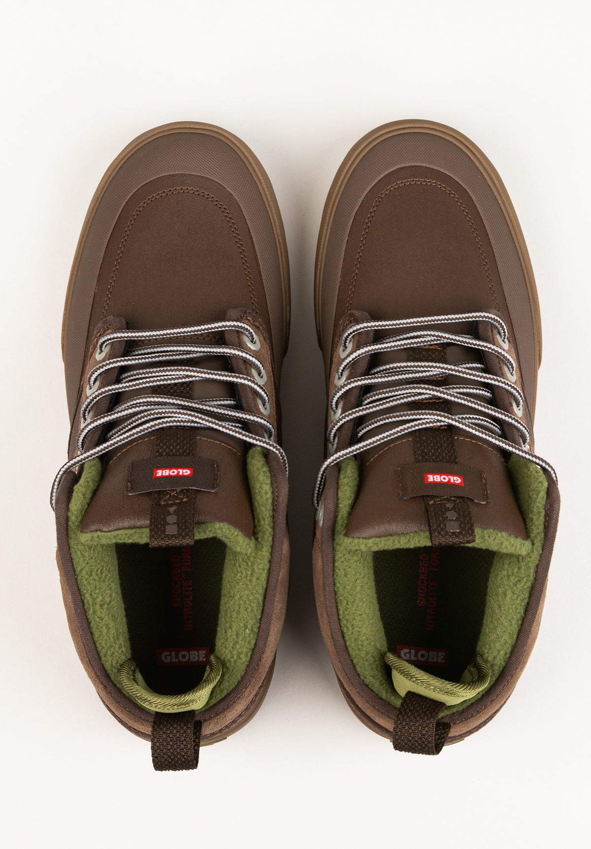 Globe Motley Mid Schuhe Jungs chestnut-olive-summit – Detailansicht 2