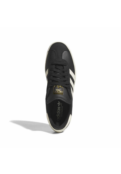 adidas-skateboarding Gazelle ADV Schuhe Jungs coreblack-creamwhite-gold – Oberansicht