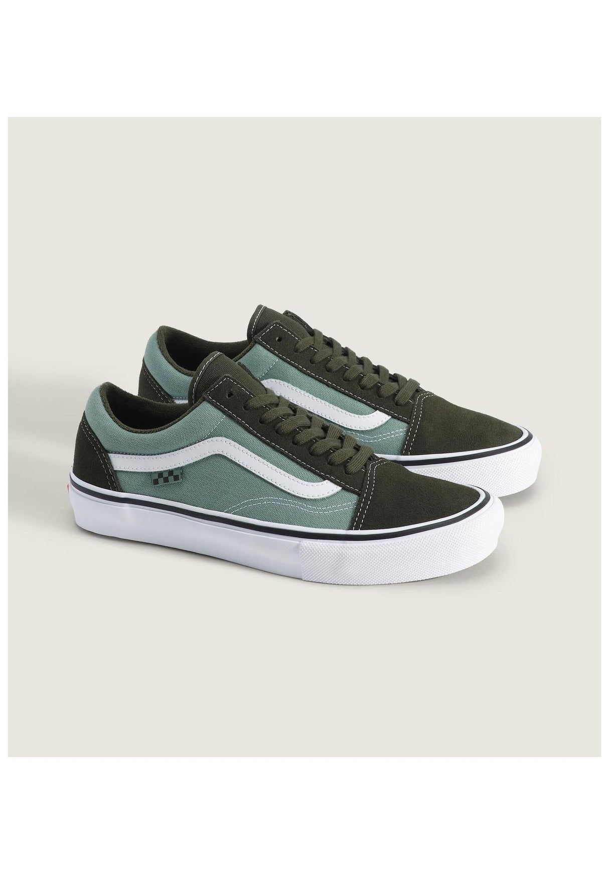 Vans Skate Old Skool Schuhe Jungs obsidian-fern – Rückenansicht