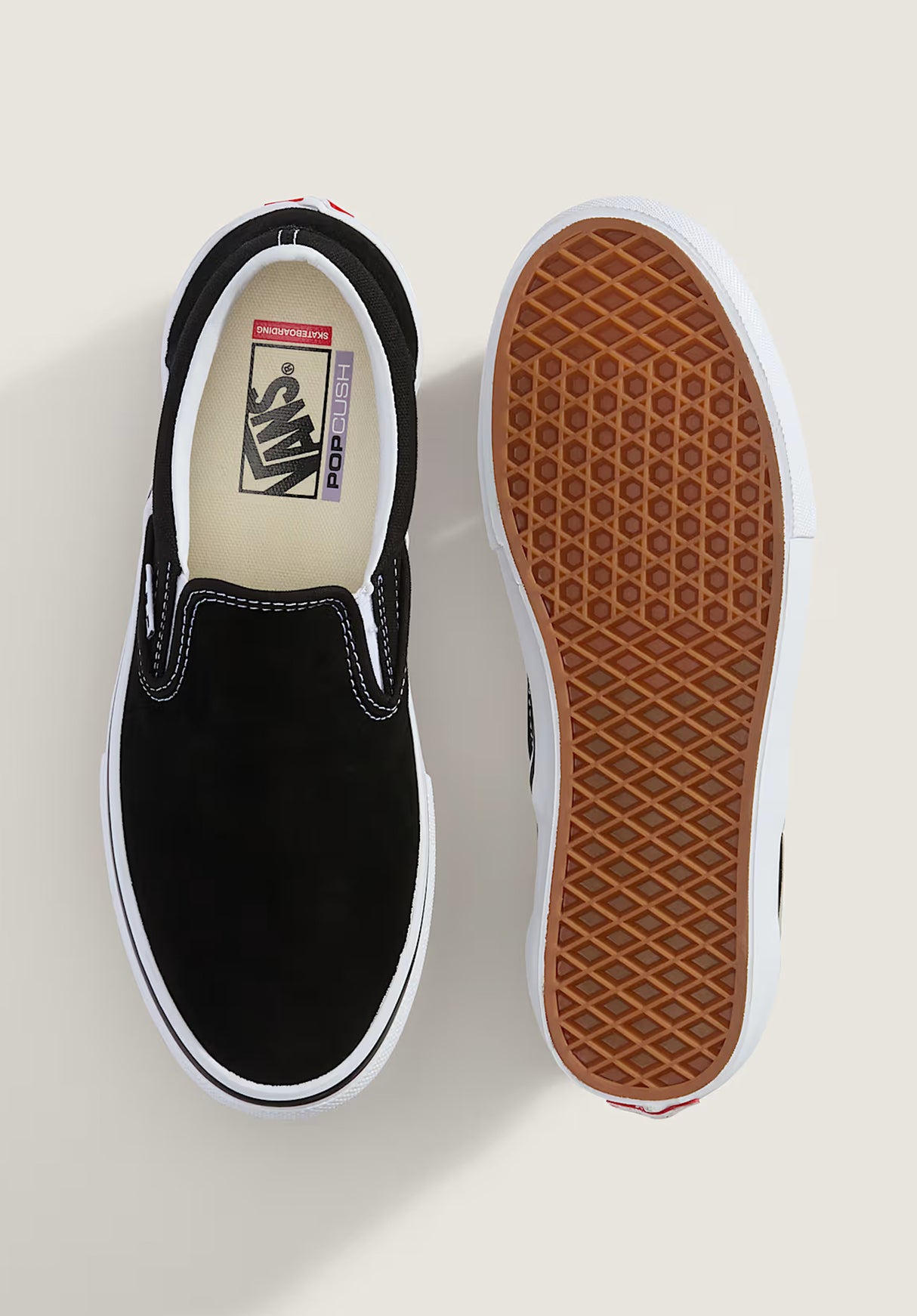 Vans Skate Slip-On Schuhe Jungs black – Rückenansicht