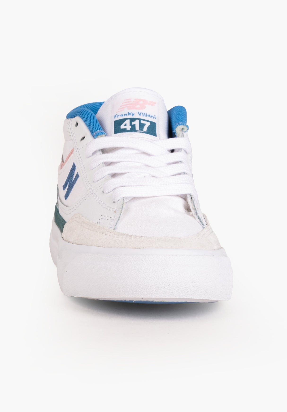 New Balance Numeric 417 Franky Villani Schuhe Jungs white-babyblue – Rückenansicht