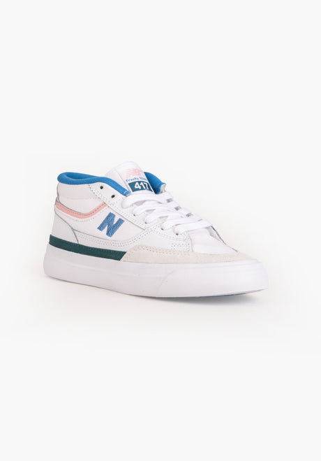 New Balance Numeric 417 Franky Villani Schuhe Jungs white-babyblue – Vorderansicht