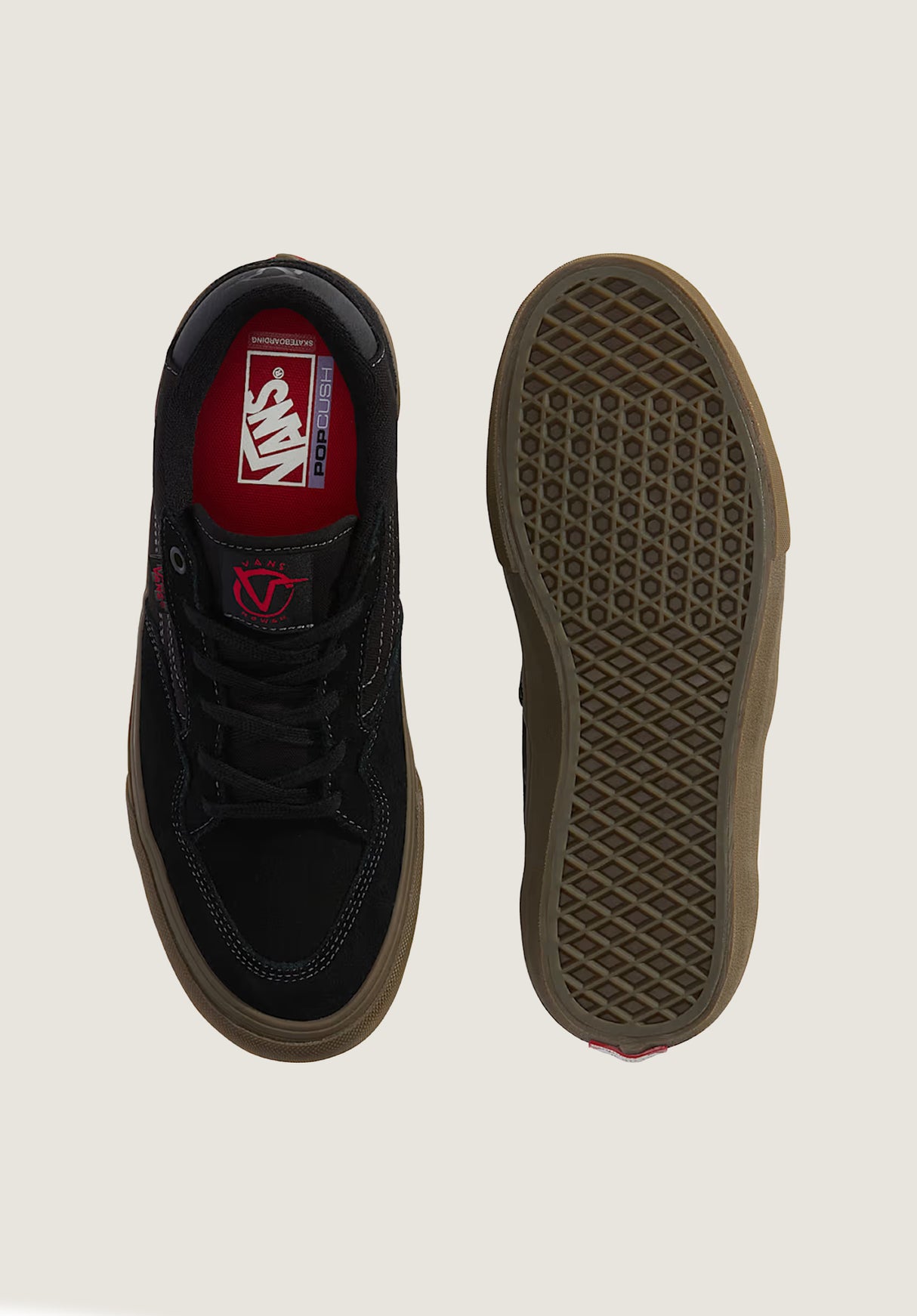 Vans Skate Rowan Schuhe Jungs black-darkgum – Detailansicht 1