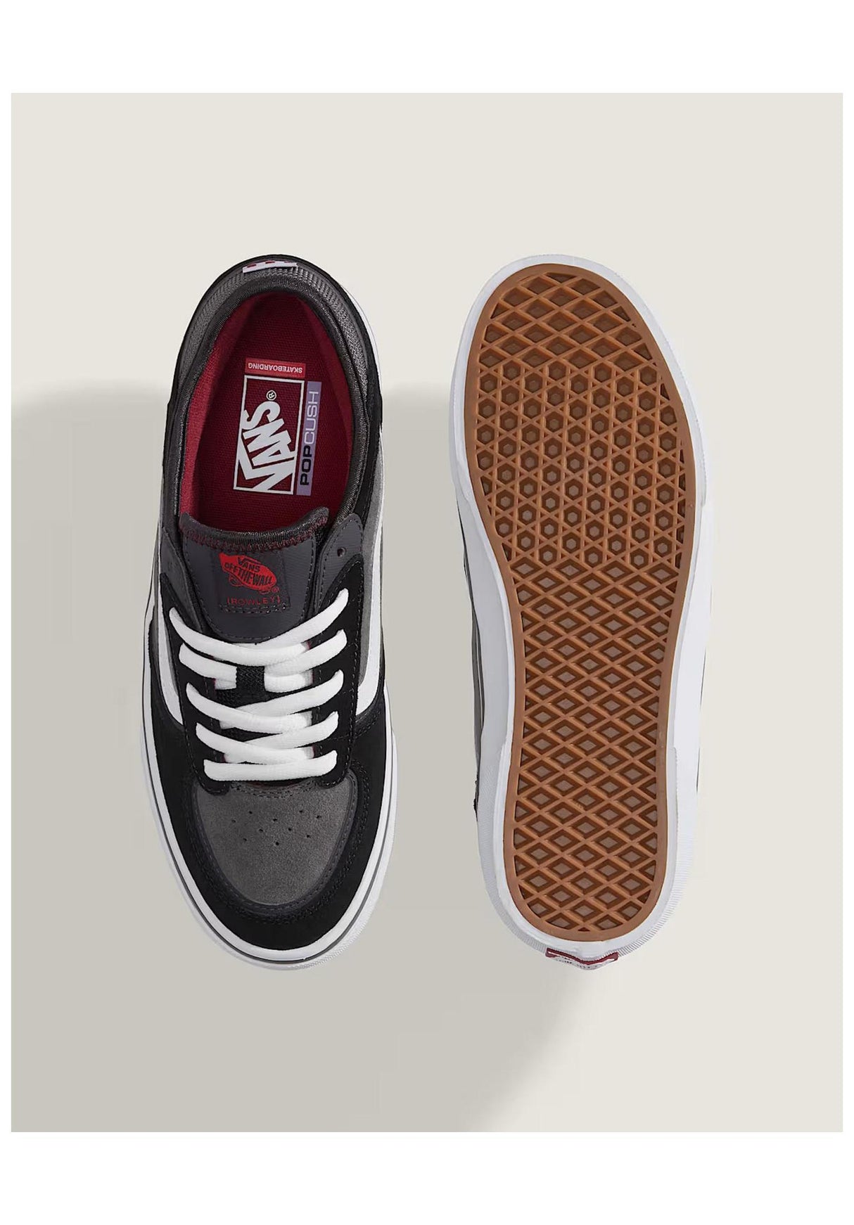 Vans Skate Rowley Schuhe Jungs black-charcoal – Detailansicht 1