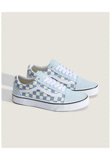 Vans Old Skool Schuhe Mädels checkerboard-dawnmist – Rückenansicht