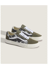 Vans Old Skool Schuhe Mädels floral-olive – Rückenansicht