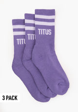 TITUS Socks 3 Pack Socken darklilac – Vorderansicht