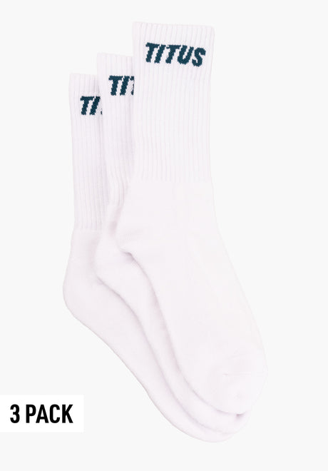 TITUS Named 3 Pack Socken white-medipetrol – Vorderansicht