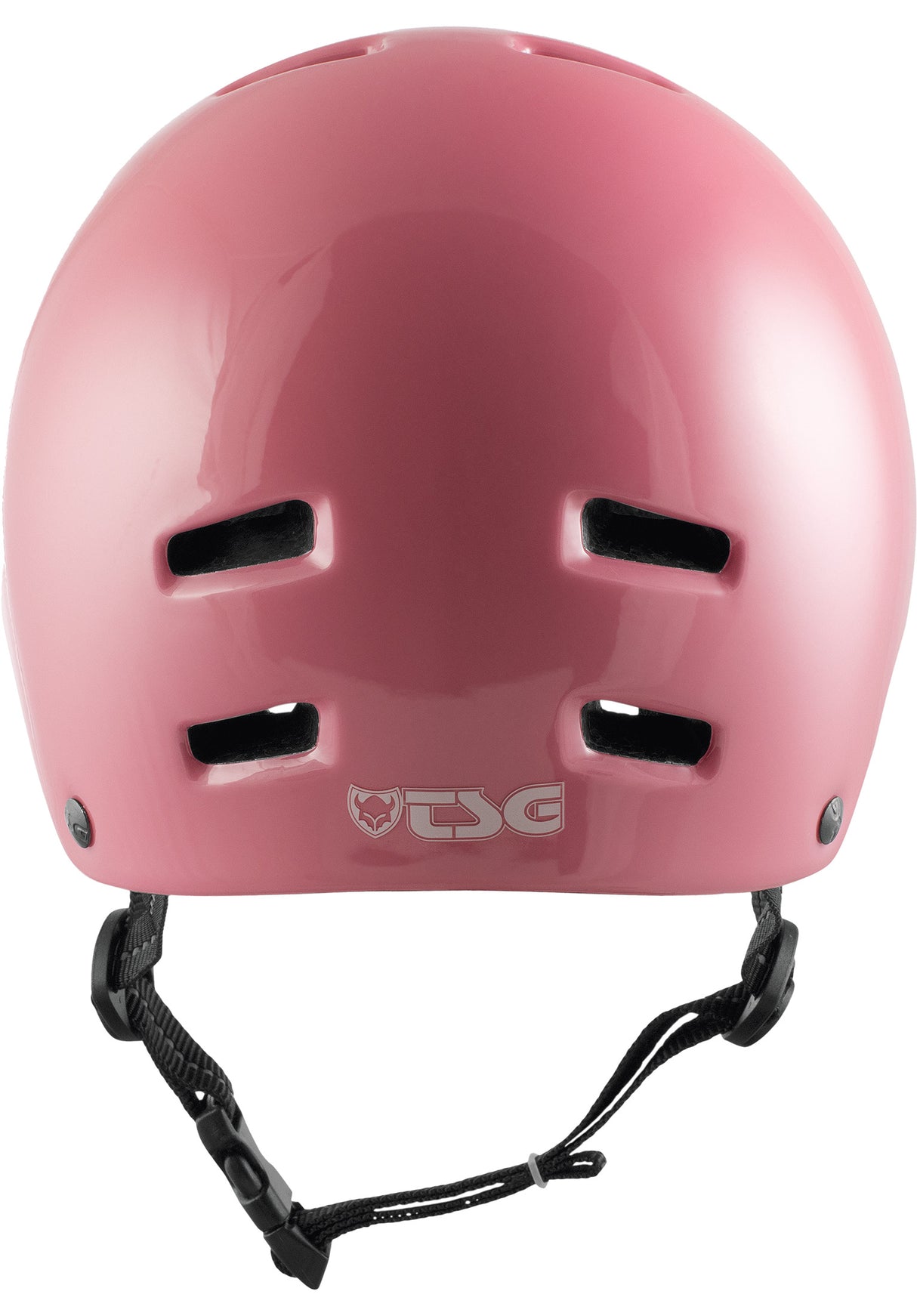 TSG Nipper Mini Solid Color Kids Helm gloss baby pink – Rückenansicht