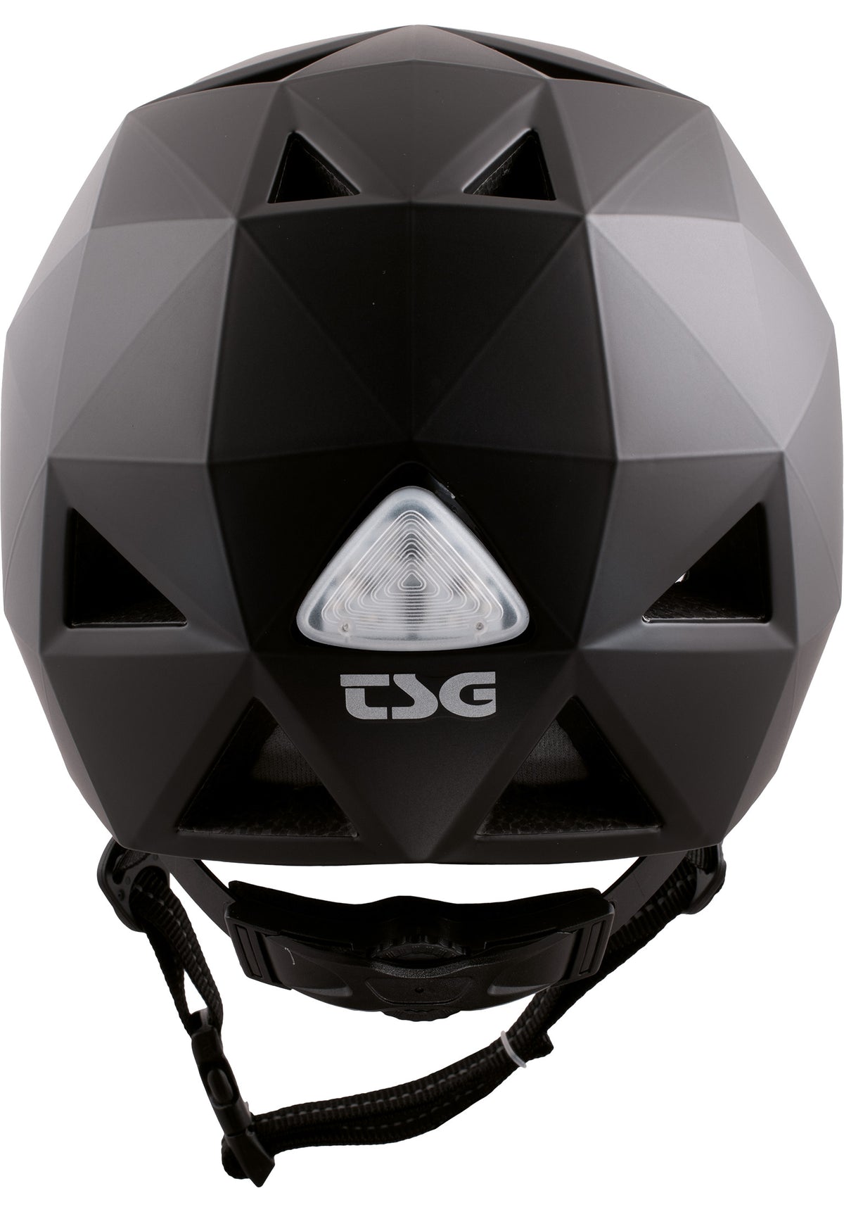 TSG Geo Solid Color Helm satin black – Rückenansicht