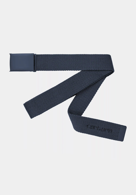 Carhartt WIP Script Belt Tonal Gürtel duskyblue – Vorderansicht