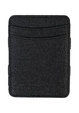 Magic Wallet Coin Vegan charcoal Vorderansicht
