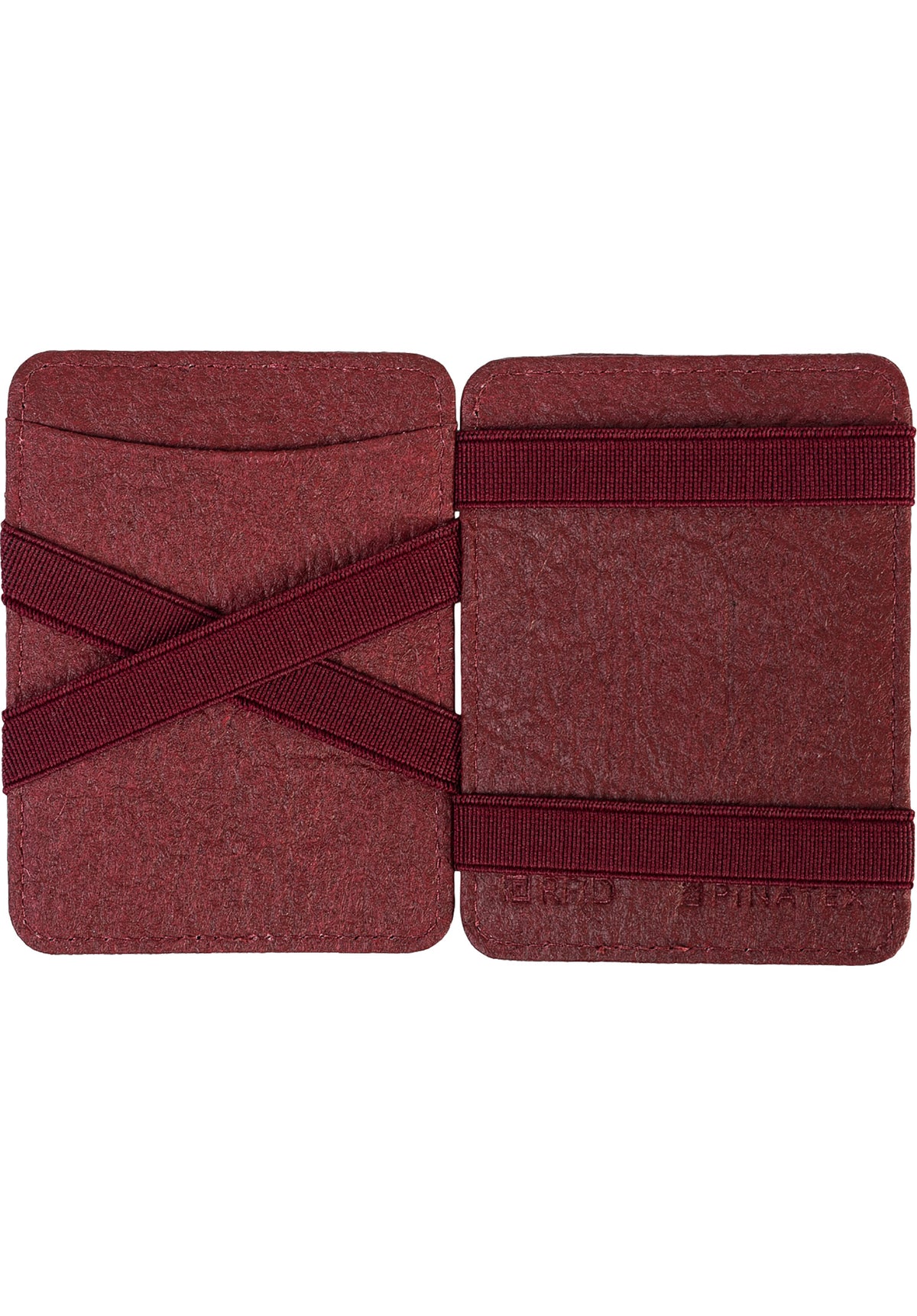 Hunterson Magic Wallet Coin Vegan Portemonnaie mulberry – Rückenansicht