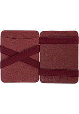 Hunterson Magic Wallet Coin Vegan Portemonnaie mulberry – Rückenansicht