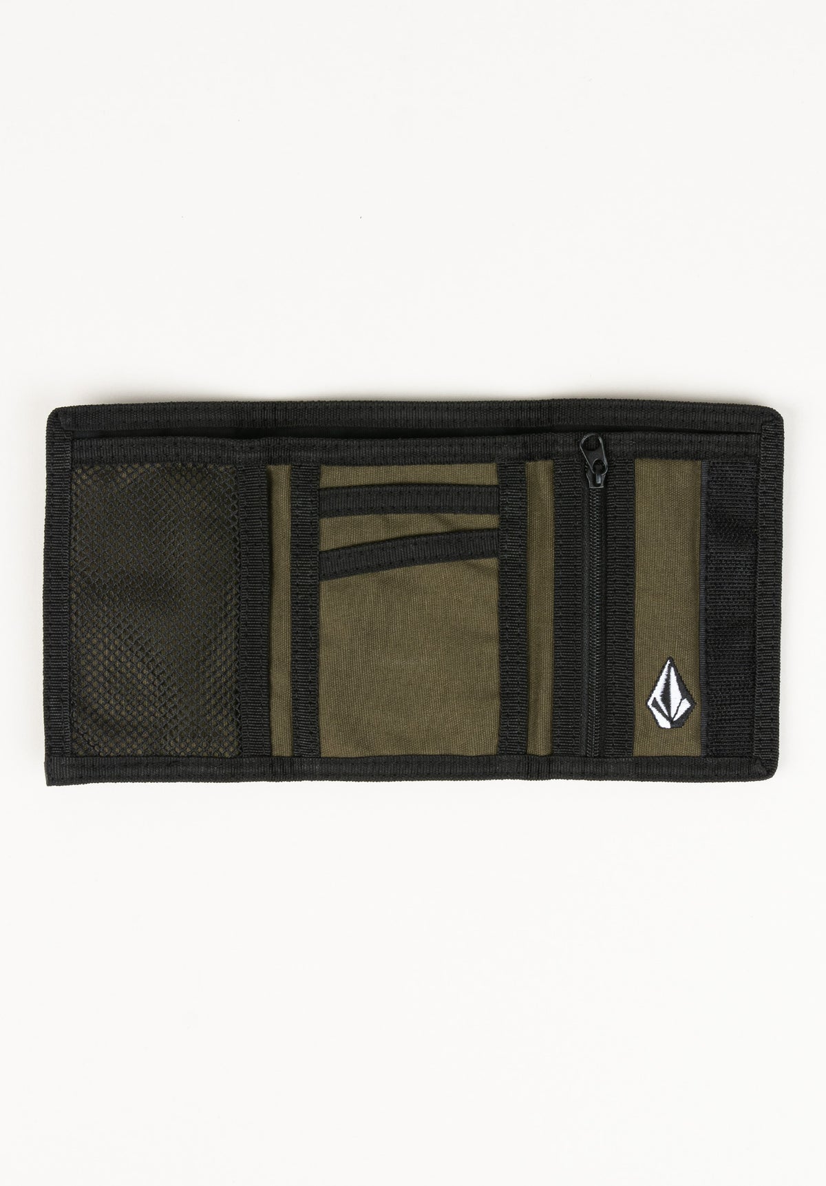 Volcom Ninetyfive Trifold Portemonnaie black – Rückenansicht
